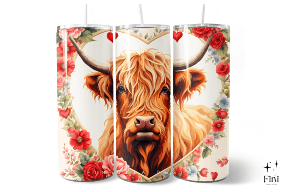 3D Cute Highland Cow Sublimation Tumbler: Bringing Whimsy to Everyday Drinks