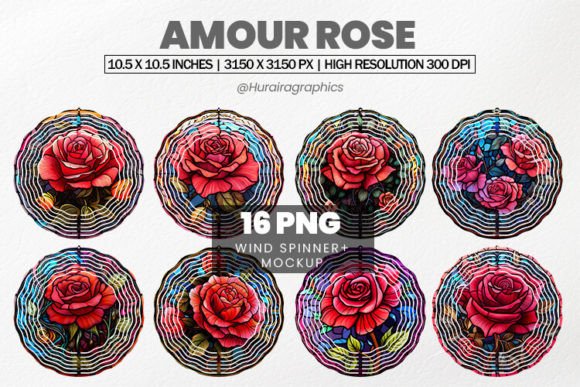 Amour Rose Wind Spinner Sublimation: Elevate Your Outdoor & Craft Designs