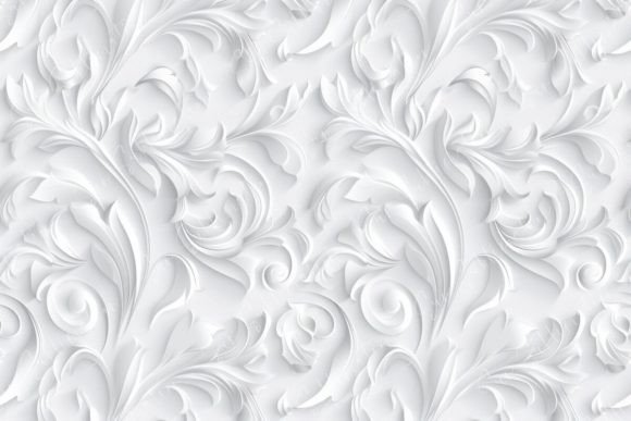 Elegant White Floral Pattern