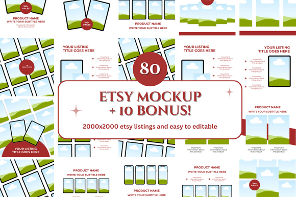 Master Your Etsy Shop with 80 Free Listing Templates and Bonus PDFs