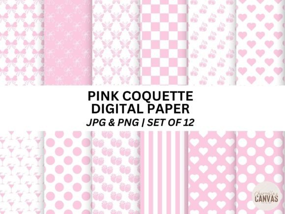 Pink Coquette Seamless Digital Paper