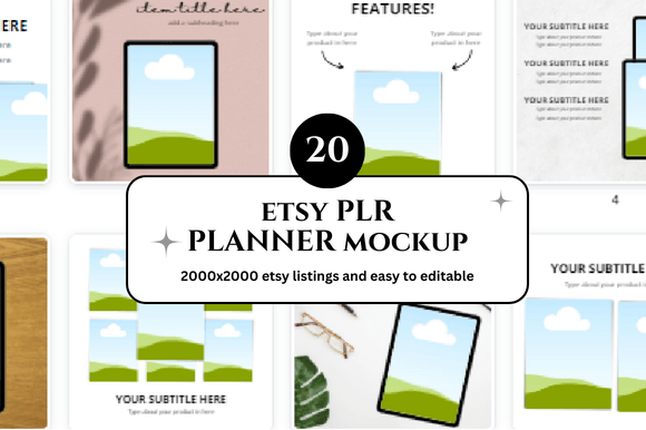 Planner Etsy Mockup: Elevating Your Digital Shop with Professional Design